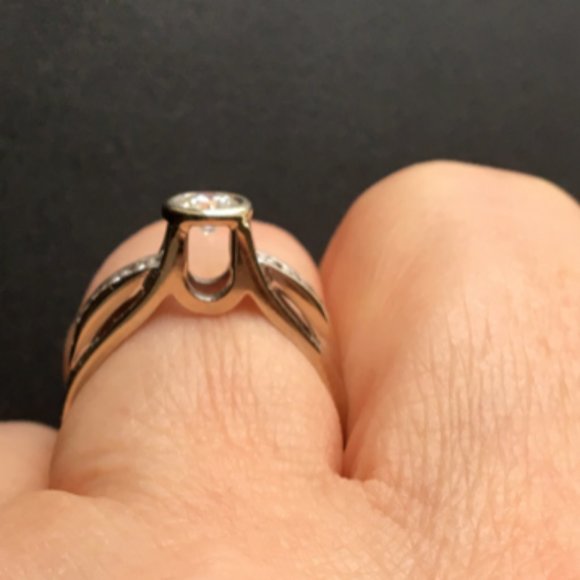 DIAMOND RING 18K WHITE GOLD - Picture 4 of 7